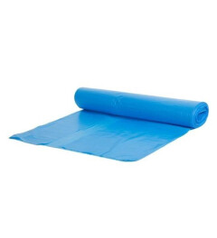 Afvalzak Powersterko recy 65/28x140 cm blauw T30, 15rolx10st