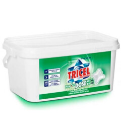 Tricel Wasmiddel pods Wit, doos 100x13gr