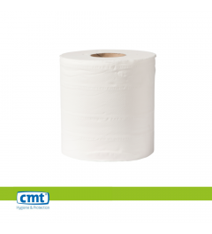 CMT Poetsrol Midi Eco Cellulose 2lgs 160m Wit, pak 6rol