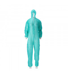 CMT Coverall Non Woven PP Groen Maat L, doos 50 stuks